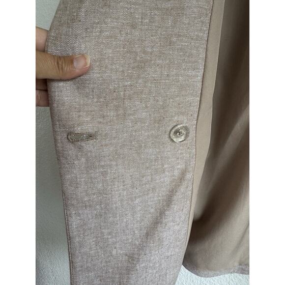 NWT Old Navy Women's Double-Breasted Linen-Blend Blazer Size M Spring Career - Picture 13 of 16